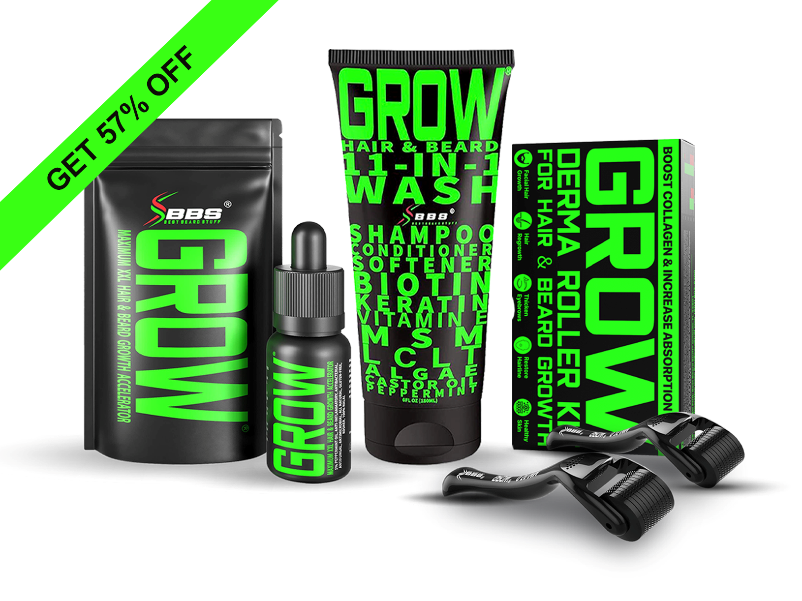 SPECIAL OFFER!!! GROW® EPIC Hair & Beard 11in1 Wash Growth Kit Upgra