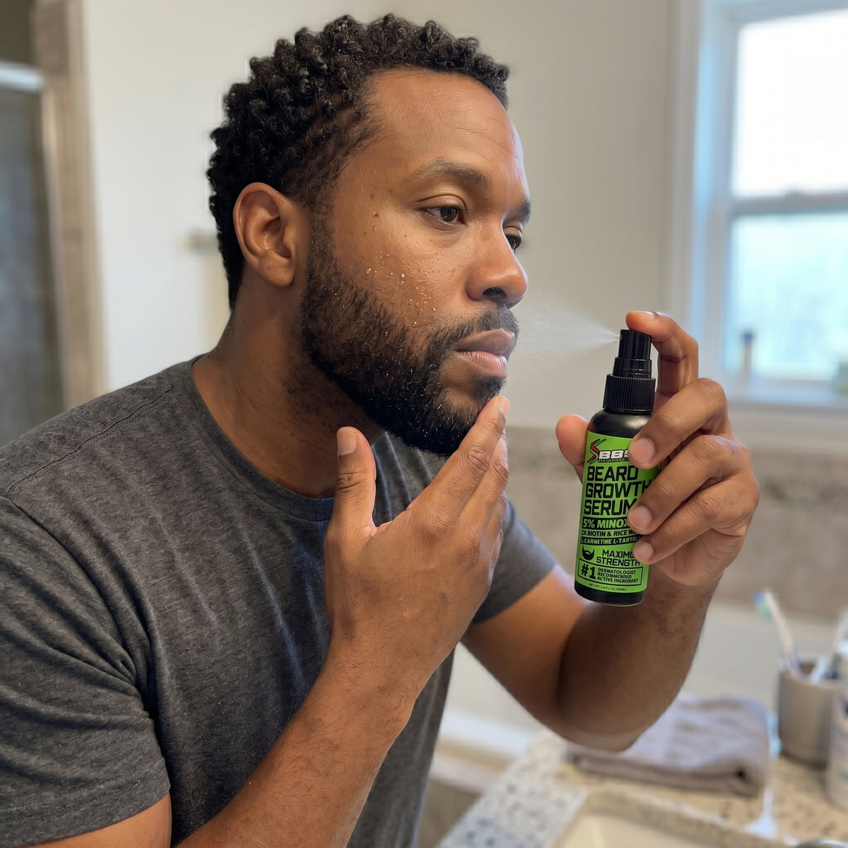 Spray on our minoxidil