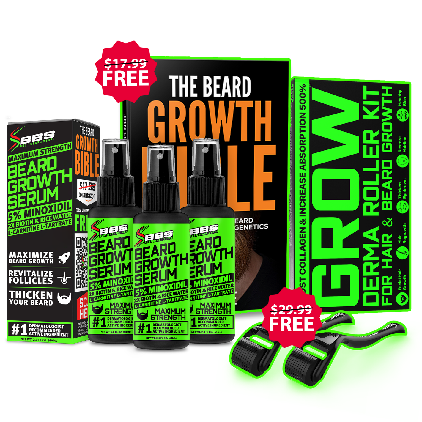 3-Pack Beard Growth Kit