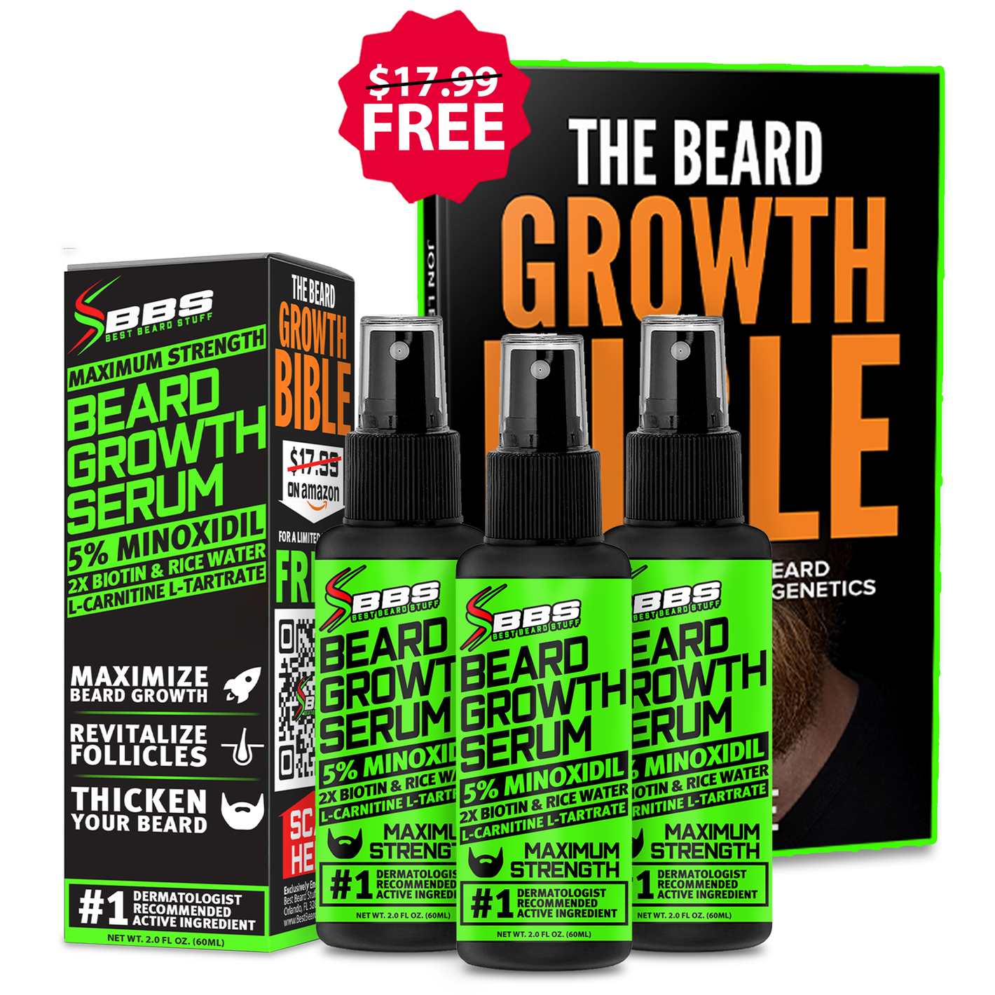 3-Pack Beard Growth Kit