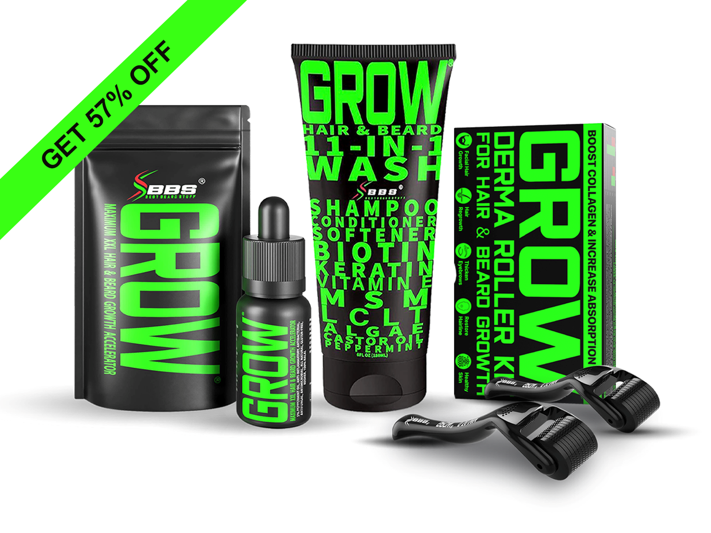 SPECIAL OFFER! GROW® Hair & Beard 11-in-1 Wash Growth Kit Upgrade