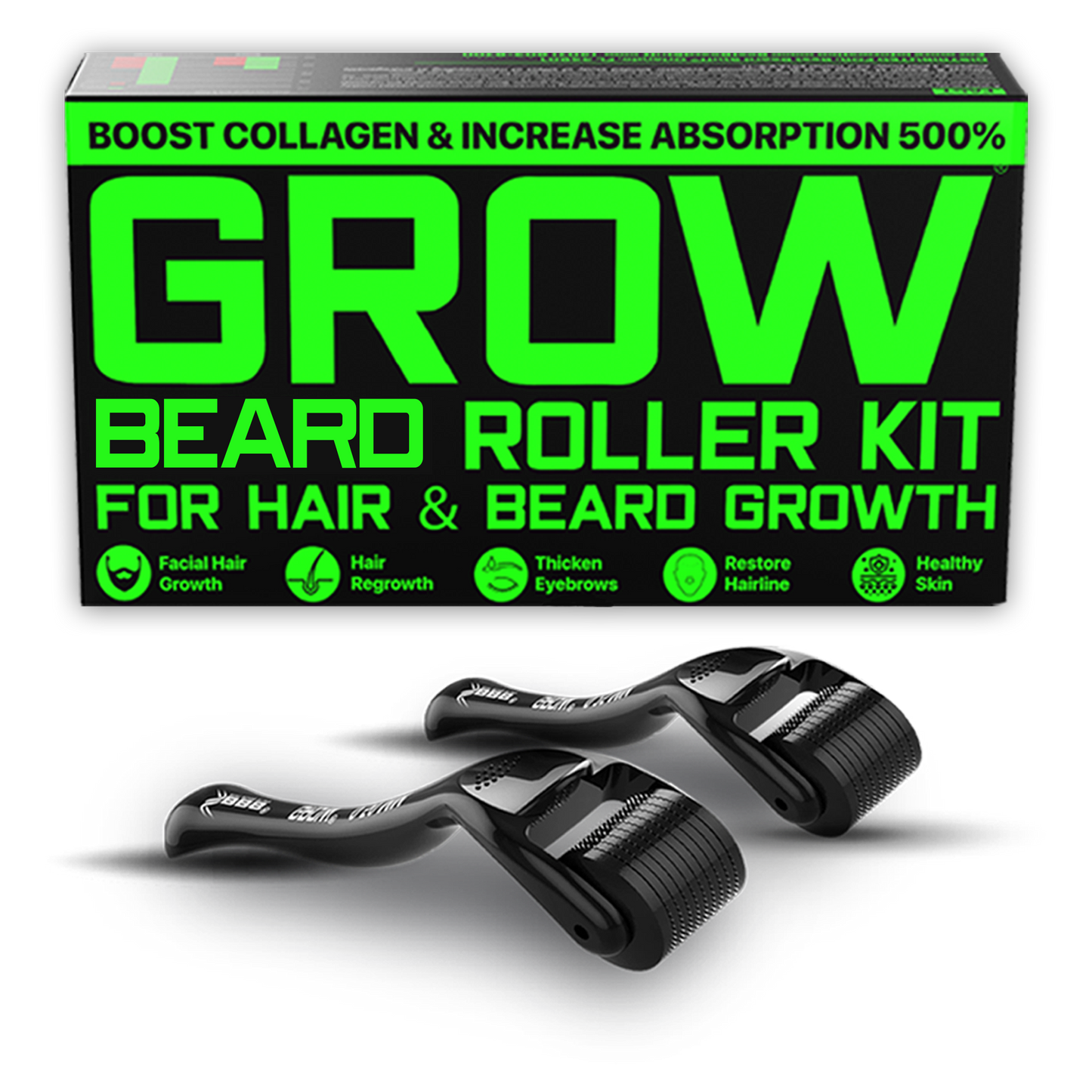 GROW® Beard Roller Kit
