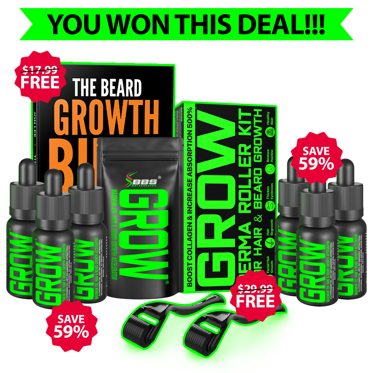UPGRADE TO A 6-MONTH SUPPLY OF GROW® WITH TWO FREE GIFTS!!!