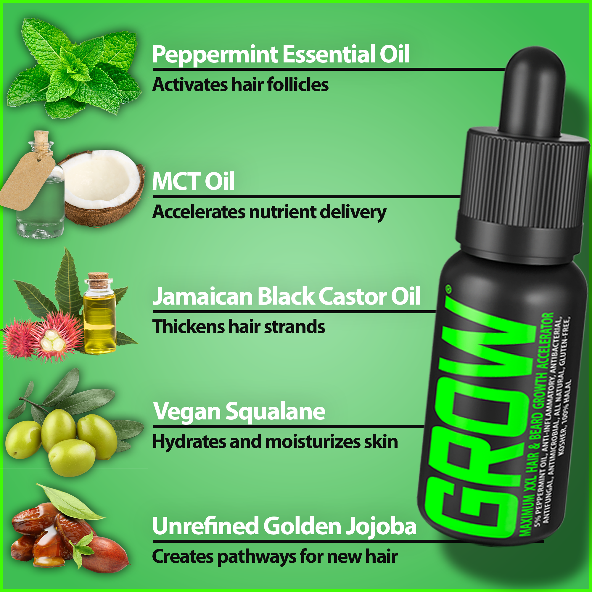 GROW® Maximum XXL Beard Growth Accelerator